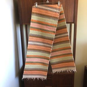 vintage • autumnal woven table runner